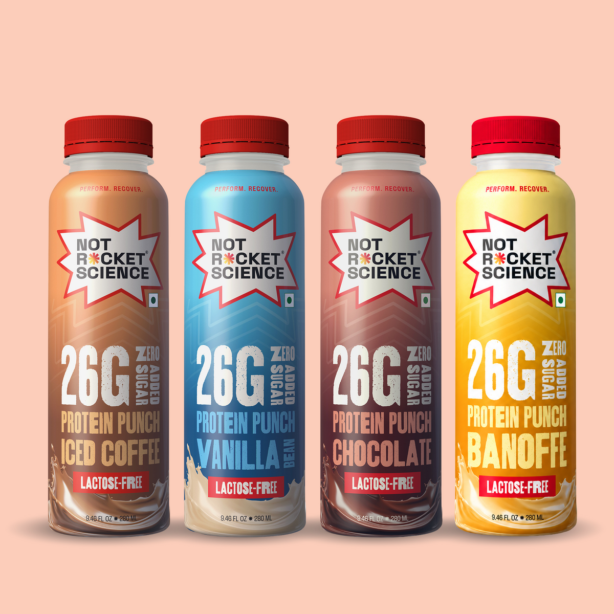 Protein Shake Variety Pack (Coffee, Vanilla, Chocolate & Banoffe – 26g Protein)