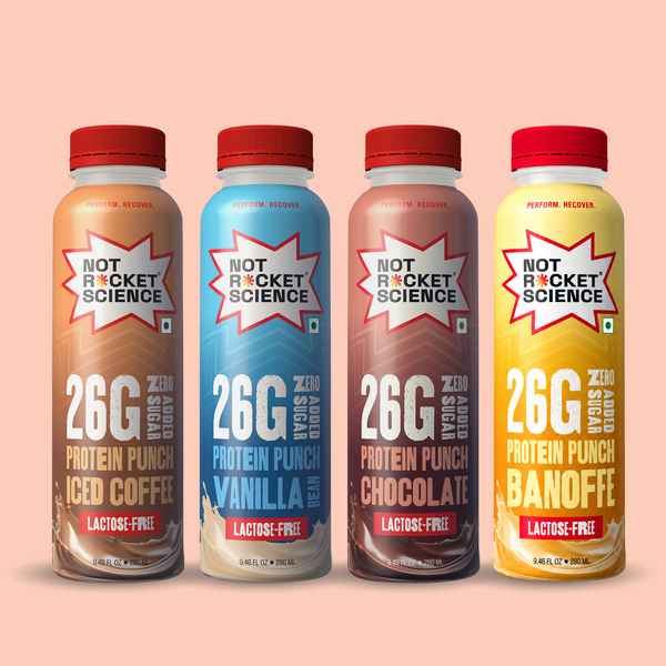 Protein Shake Variety Pack (Coffee, Vanilla, Chocolate & Banoffe – 26g Protein)
