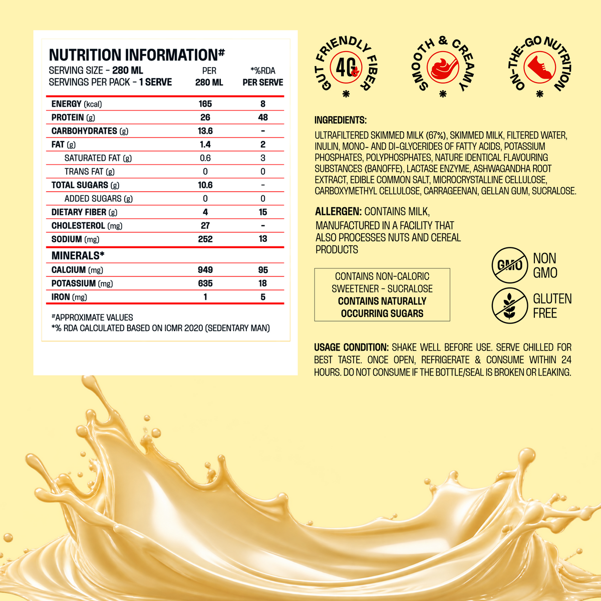Banoffee Protein Shake (Ready-to-Drink, 26g Protein)