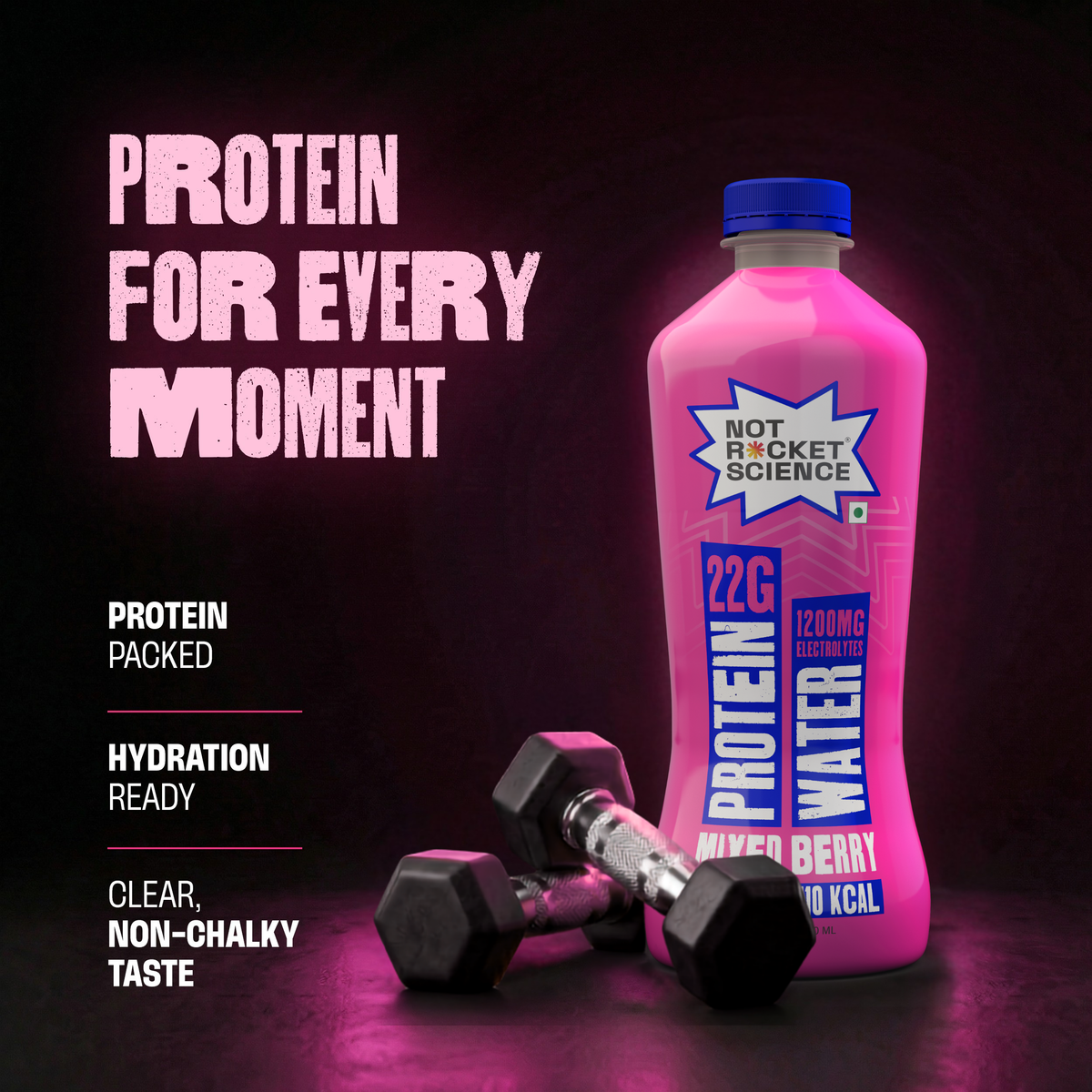 Mixed Berry Protein Water (22g Protein, Zero Sugar)