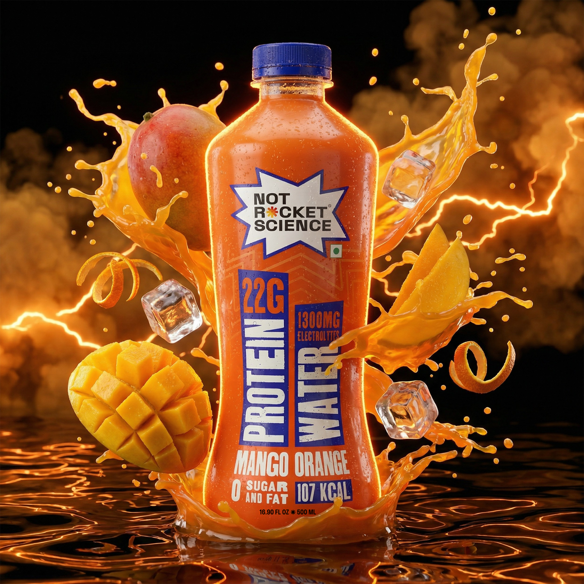 Mango Orange Protein Water (Clean Hydration, 22g Protein)