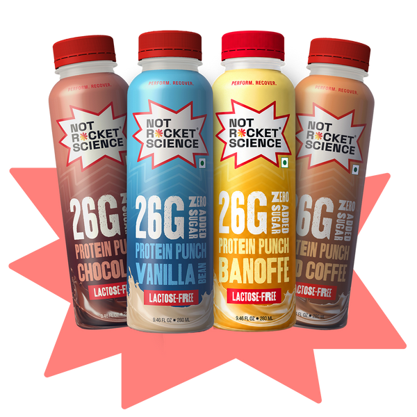 Protein Shake Variety Pack (Coffee, Vanilla, Chocolate & Banoffe – 26g Protein)